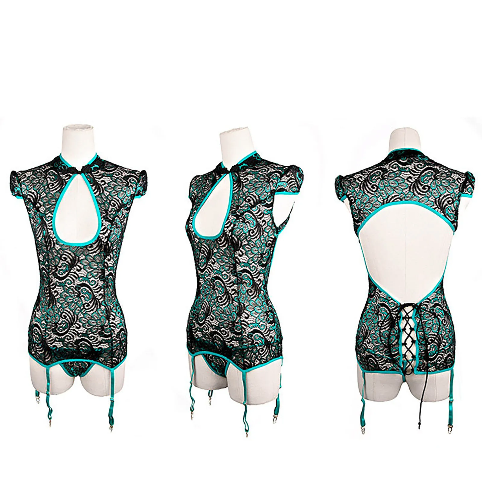 Sexy Lingerie Uniform Temptation Women's Underwear Sexy Hollow Peacock Embroidery Classical Cheongsam Suit Porno Erotic Costumes
Sexy Lingerie Uniform Temptation Women's Underwear Sexy Hollow Peacock Embroidery Classical Cheongsam Suit Porno Erotic Costumes