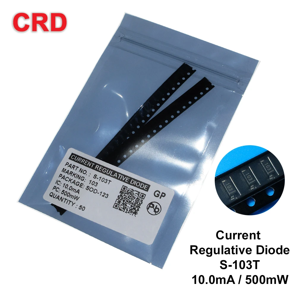 50PCS/LOT CRD Diode kit S-103T 10mA SMD SOD-123 CURRENT REGULATIVE DIODES NEW Free shipping It can be used in LDE lamps
50PCS/LOT CRD Diode kit S-103T 10mA SMD SOD-123 CURRENT REGULATIVE DIODES NEW Free shipping It can be used in LDE lamps
