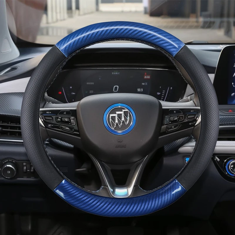 Breathable Car Carbon Fiber Steering Wheel Cover 38cm for Buick All Models Auto Interior Protective Accessories Car styling
Breathable Car Carbon Fiber Steering Wheel Cover 38cm for Buick All Models Auto Interior Protective Accessories Car styling