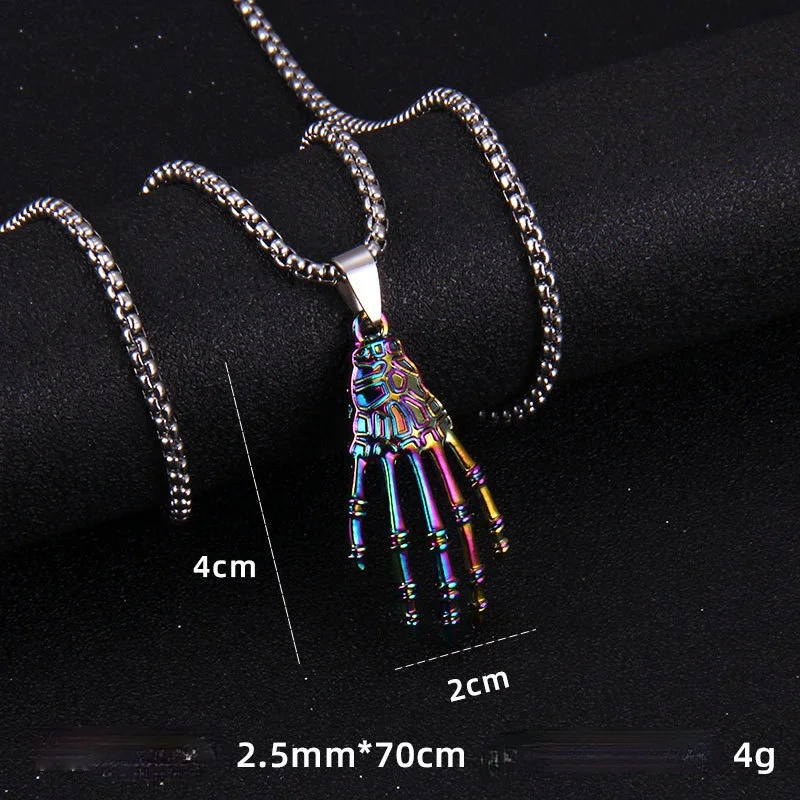 Tide Colorful Hyun Evil Dark Pharaoh Demon Eye Pendant Cool Pentagram Devil's Palm Lightning Necklace Niche Design Evil
Tide Colorful Hyun Evil Dark Pharaoh Demon Eye Pendant Cool Pentagram Devil's Palm Lightning Necklace Niche Design Evil