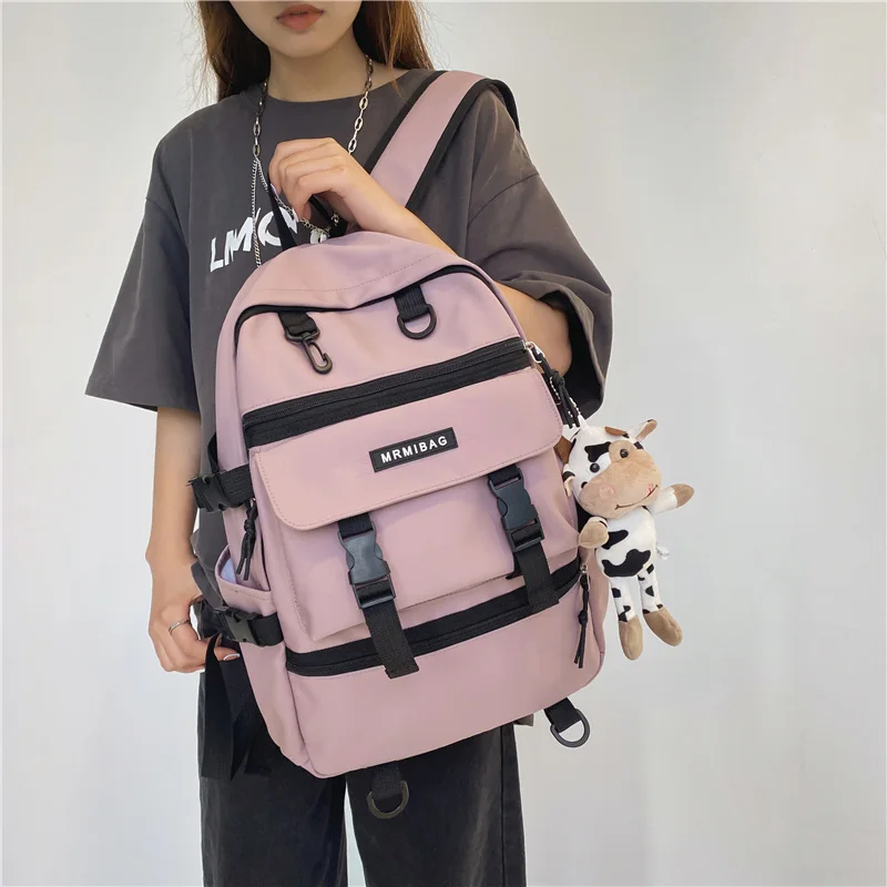 2021 Popular Personality Buckles Nylon Backpack for Lady Men Large Capacity School Books Bag College 15.6 Inches Laptop Backpack
2021 Popular Personality Buckles Nylon Backpack for Lady Men Large Capacity School Books Bag College 15.6 Inches Laptop Backpack