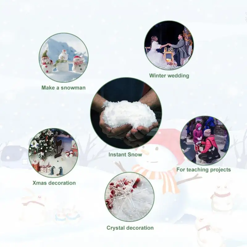 Child Toys Artificial Snowflakes Instant Snow Powder Festival Party Toys Decorations For Home Wedding Snow Novelty Toys
Child Toys Artificial Snowflakes Instant Snow Powder Festival Party Toys Decorations For Home Wedding Snow Novelty Toys