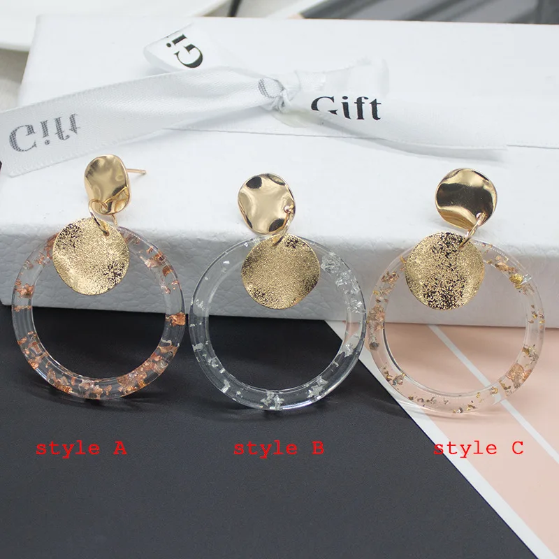 SNCSDK New creative transparent resin women's Stud earring temperament Round all-match women earring 2020 fashion jewelry 
SNCSDK New creative transparent resin women's Stud earring temperament Round all-match women earring 2020 fashion jewelry