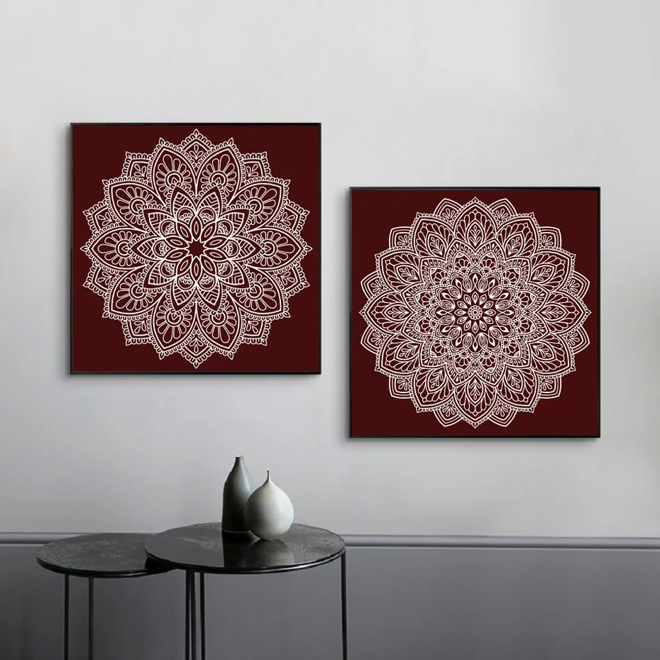 Minimalism Nordic Red Mandala Exquisite Pattern Decorative Painting Poster Gift Canvas Printing Bedroom Living Room Home Decorat
Minimalism Nordic Red Mandala Exquisite Pattern Decorative Painting Poster Gift Canvas Printing Bedroom Living Room Home Decorat