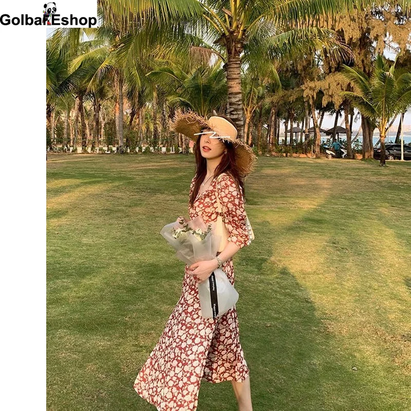 2021 Summer Evening Party Dress Elegant Vintage Dress Office Lady Women V-neck Lace Floral Printed Dress Korean Style for Female
2021 Summer Evening Party Dress Elegant Vintage Dress Office Lady Women V-neck Lace Floral Printed Dress Korean Style for Female