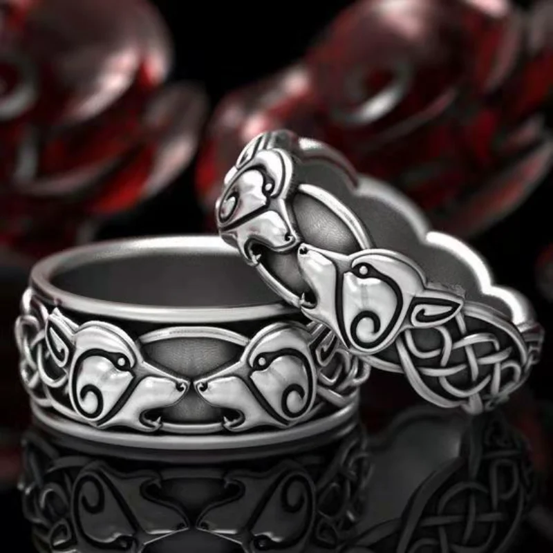 Vintage Fashion Couple Ring Animal Dog Jewelry Silver Ring for Men and Women Punk Party Jewelry Anniversary Gifts
Vintage Fashion Couple Ring Animal Dog Jewelry Silver Ring for Men and Women Punk Party Jewelry Anniversary Gifts