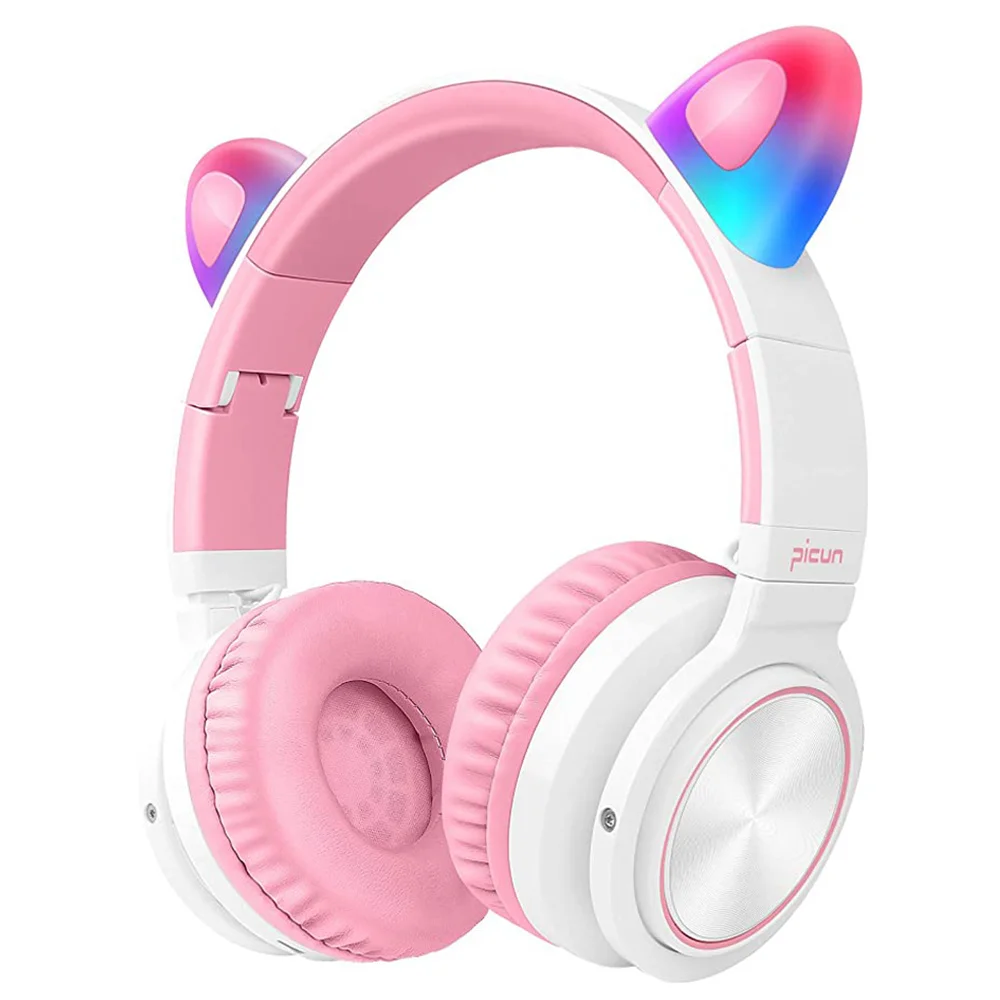Kids Cute Cat Bluetooth 5.0 Headphones LED Light Cat Ears Wireless Headphone TF Headset Hifi Stereo For Girl Kid Phone Pc
Kids Cute Cat Bluetooth 5.0 Headphones LED Light Cat Ears Wireless Headphone TF Headset Hifi Stereo For Girl Kid Phone Pc