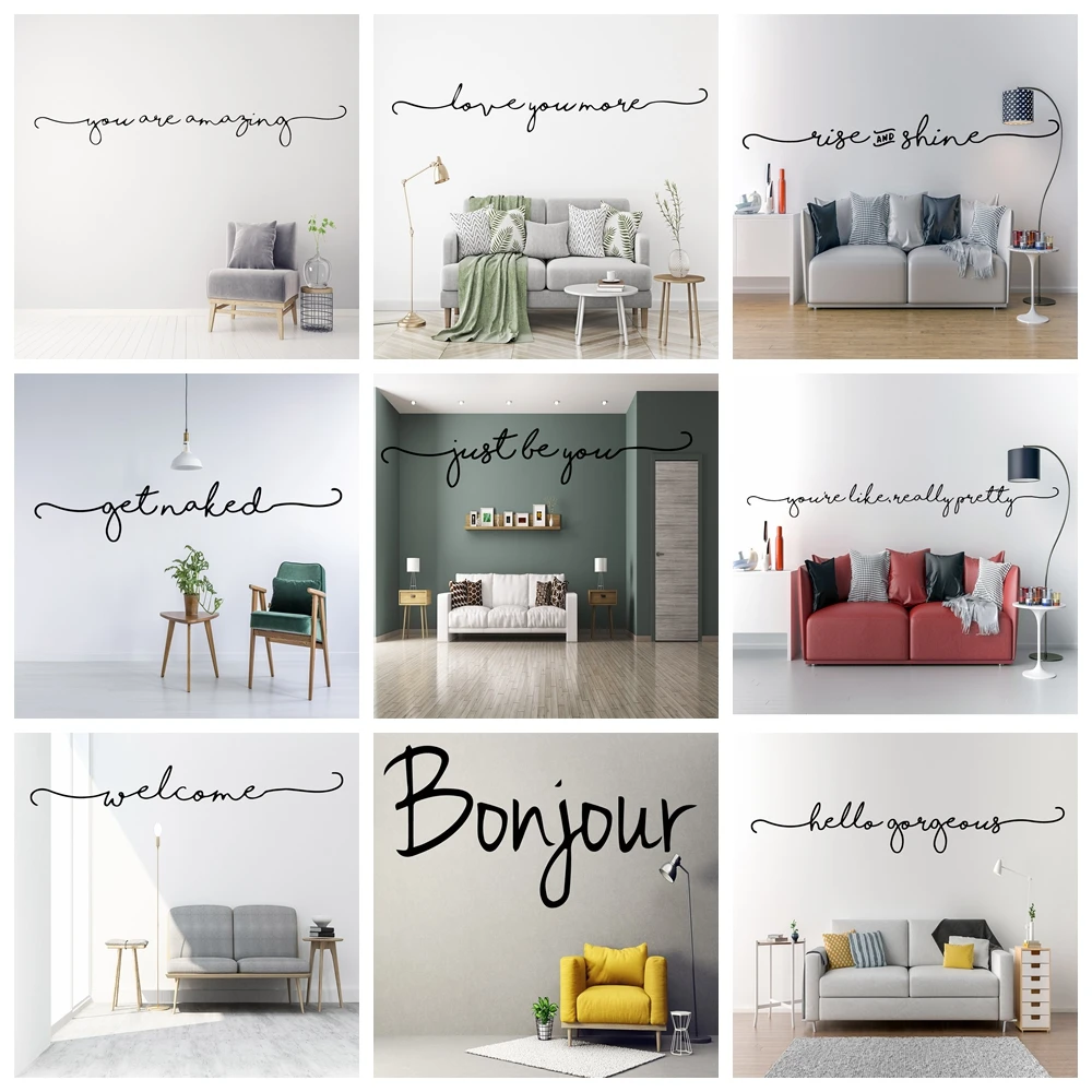 Elegant Text Love Home Vinyl Wall Sticker Art Decal Wall Stickers Murals For Home Decor Living Room House Decoration Sticker
Elegant Text Love Home Vinyl Wall Sticker Art Decal Wall Stickers Murals For Home Decor Living Room House Decoration Sticker