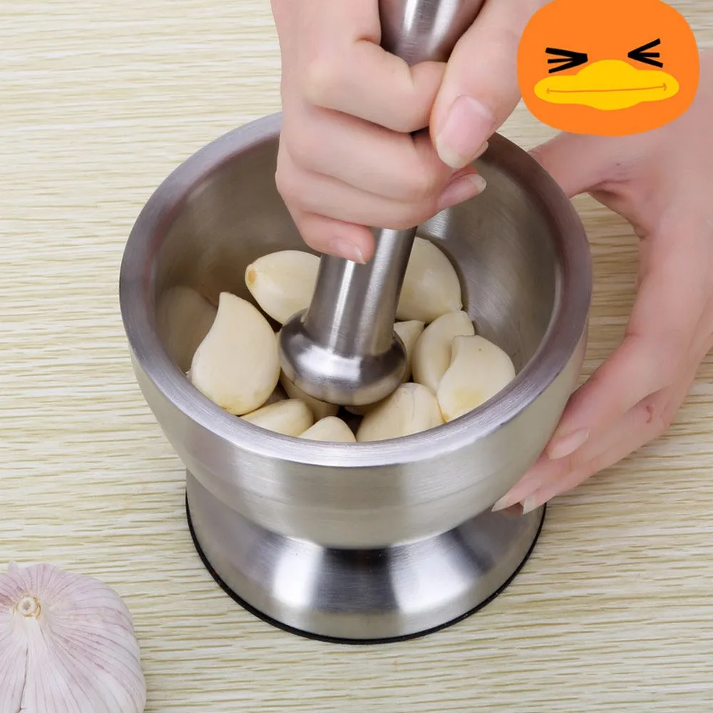 Stainless Steel Grinding bowl Mortar Pestle Set Pugging Pot Garlic Spice Grinder Bowl Mill Grinder Crusher Kitchen Tool
Stainless Steel Grinding bowl Mortar Pestle Set Pugging Pot Garlic Spice Grinder Bowl Mill Grinder Crusher Kitchen Tool