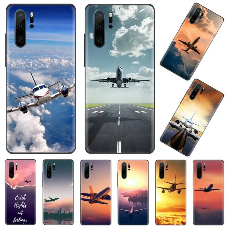 

Cool design great aircraft Phone Case Funda For Huawei P9 P10 P20 P30 Lite 2016 2017 2019 plus pro P smart cover funda coque