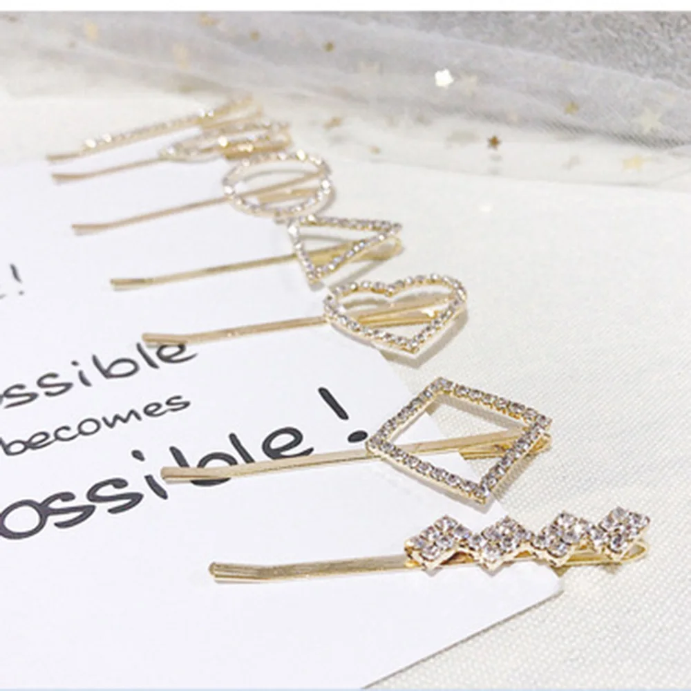 New Crystal Rhinestones Hairpins Simple Chic Girls Round Star Shape Hair Clip Delicate Female Hair Barrettes Hairstyle Tools
New Crystal Rhinestones Hairpins Simple Chic Girls Round Star Shape Hair Clip Delicate Female Hair Barrettes Hairstyle Tools