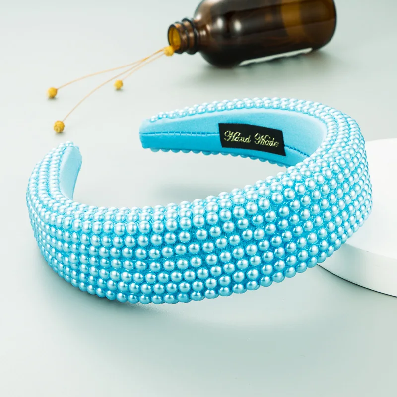 New Bejeweled Padded Headbands Fashion Luxurious Pearl Beads Sponge Hairbands for Women Sparkly Novelty Headbands Headwear
New Bejeweled Padded Headbands Fashion Luxurious Pearl Beads Sponge Hairbands for Women Sparkly Novelty Headbands Headwear