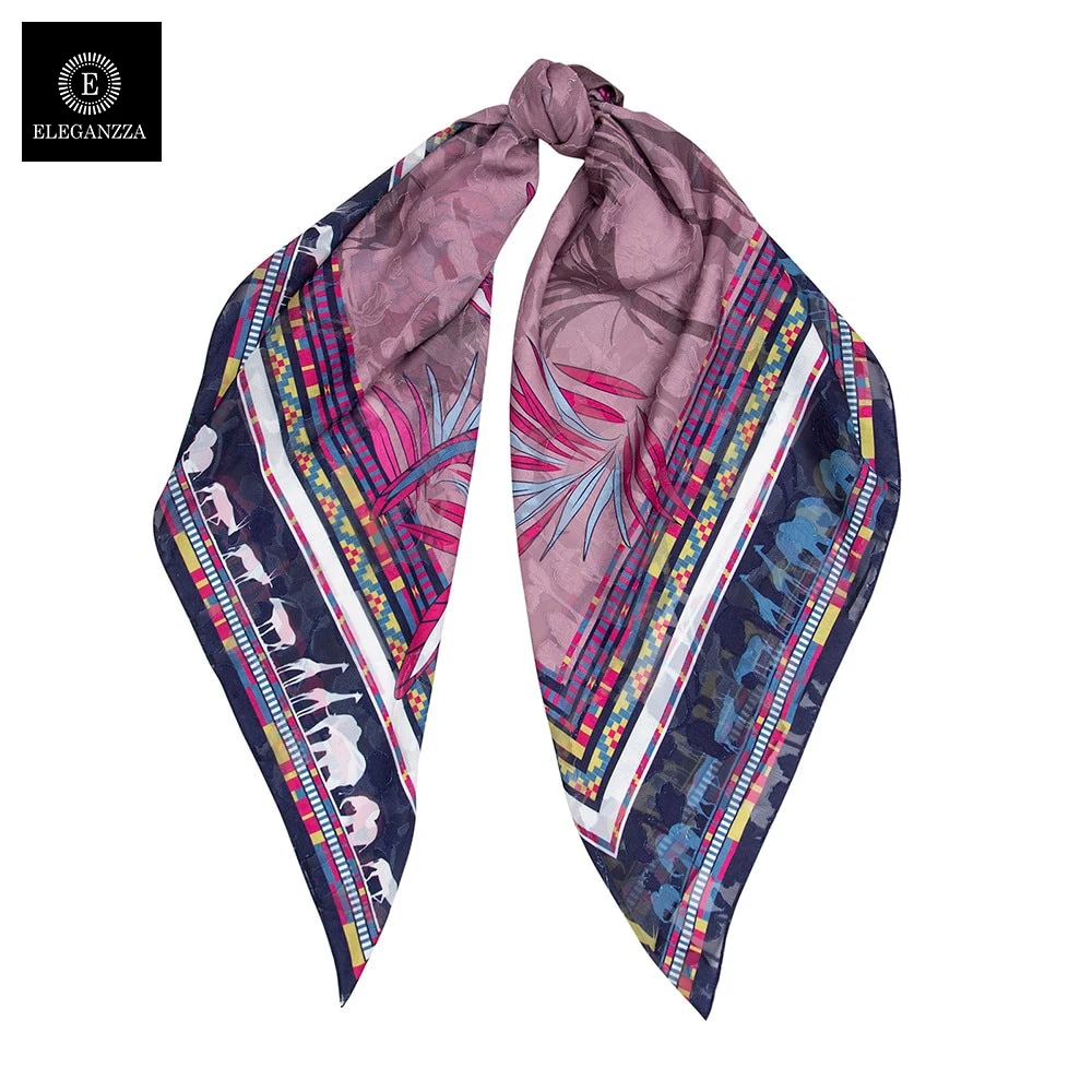 Платок Eleganzza жен. шелк+хл 120х120 R22 5057|Женские галстуки и носовые платки| |