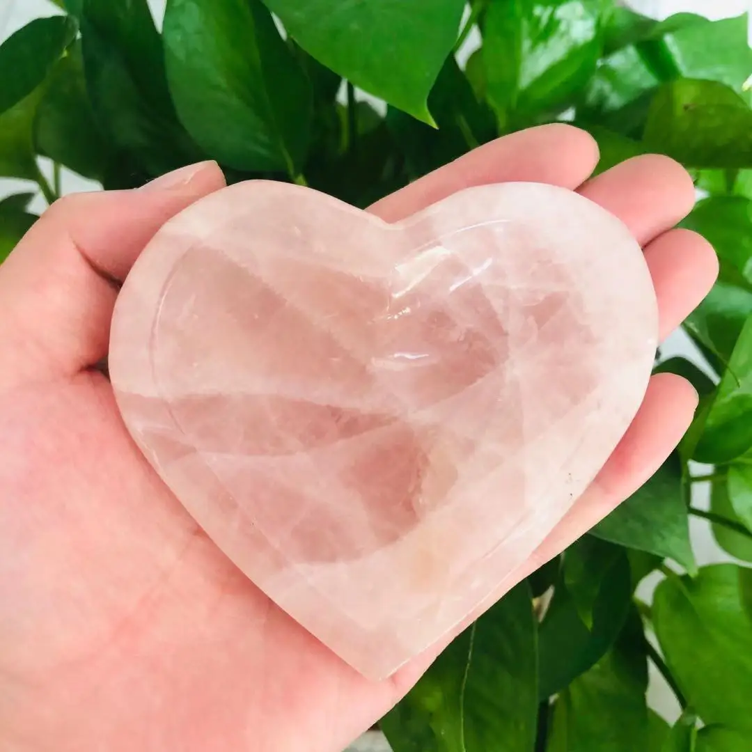 1pc 3 inches Natural Rose Quartz Crystal Stone Pink Heart Shaped Bowl Carvings for Gift
1pc 3 inches Natural Rose Quartz Crystal Stone Pink Heart Shaped Bowl Carvings for Gift