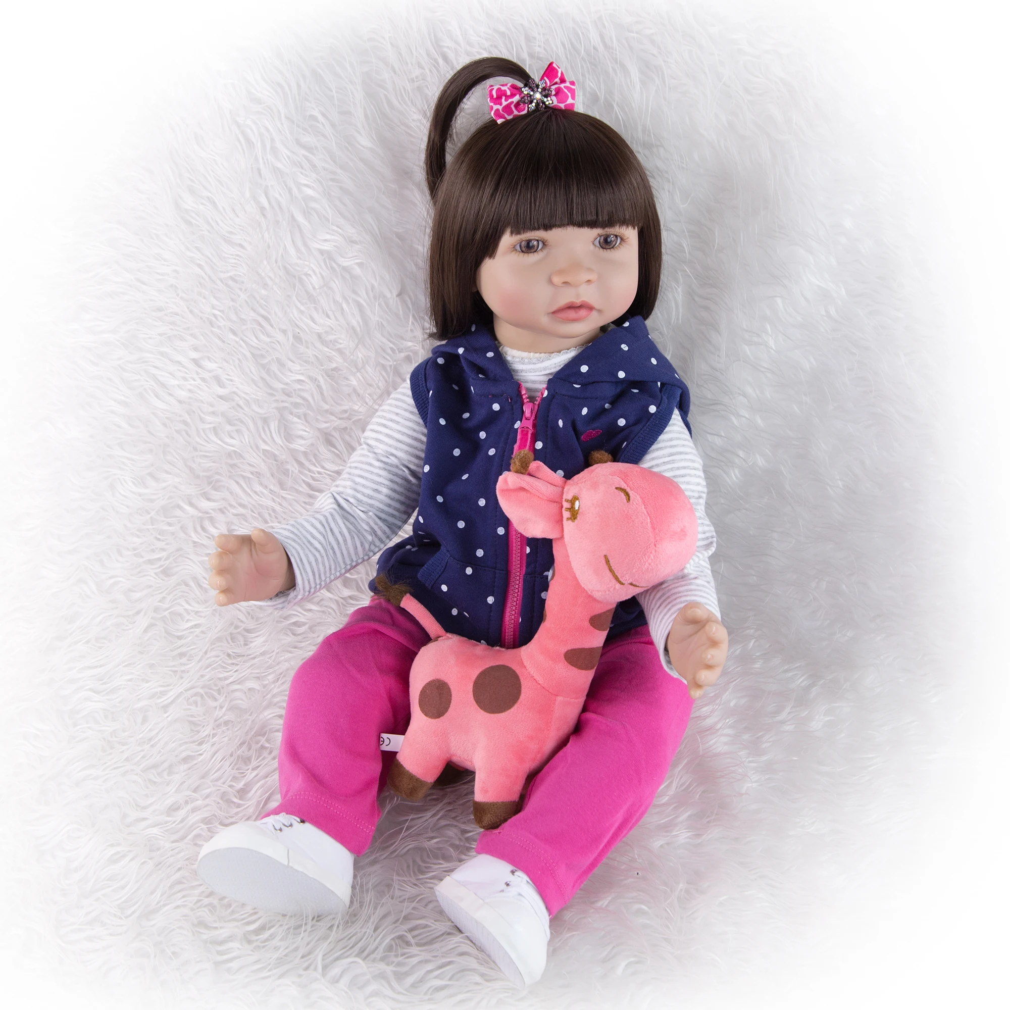 KEIUMI New Arrival Collect 24 Inch Reborn Bebe Dolls Style Soft Silicone Babies Doll Children's Day Birthday Play Gifts | Игрушки и