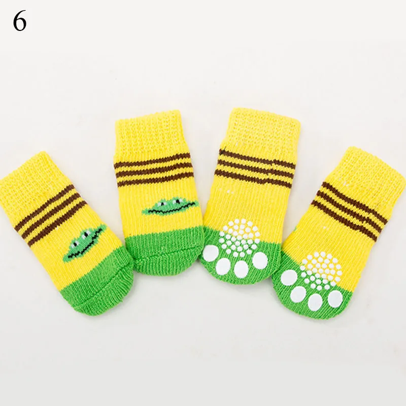 4pcs Pet Knits Socks Colorful Warm Puppy Dog Shoes Soft Breathable Cute Cartoon Anti Slip Socks Cute Lovely Safety Pet Supplies
4pcs Pet Knits Socks Colorful Warm Puppy Dog Shoes Soft Breathable Cute Cartoon Anti Slip Socks Cute Lovely Safety Pet Supplies