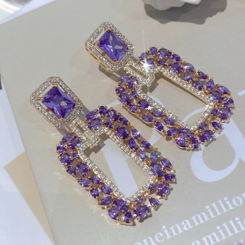 New Green Crystal Drop Flash Earrings High-Quality Fashion Jewelry Accessories For Women Wholesale
New Green Crystal Drop Flash Earrings High-Quality Fashion Jewelry Accessories For Women Wholesale