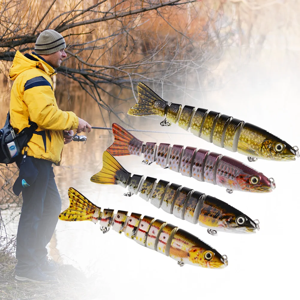 12.5cm 20g Sinking Wobblers 8 Segments Fishing Lures Multi Jointed Swimbait Hard Bait Fishing Tackle For Bass Isca Crankbait
12.5cm 20g Sinking Wobblers 8 Segments Fishing Lures Multi Jointed Swimbait Hard Bait Fishing Tackle For Bass Isca Crankbait