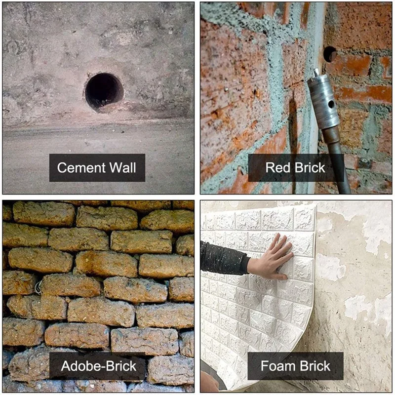 Concrete Hole Saw Kits SDS Plus Shank Hole Saw Cutter with 200Mm Connecting Rod Drill for Cement Wall 30Mm/40Mm/60Mm
Concrete Hole Saw Kits SDS Plus Shank Hole Saw Cutter with 200Mm Connecting Rod Drill for Cement Wall 30Mm/40Mm/60Mm