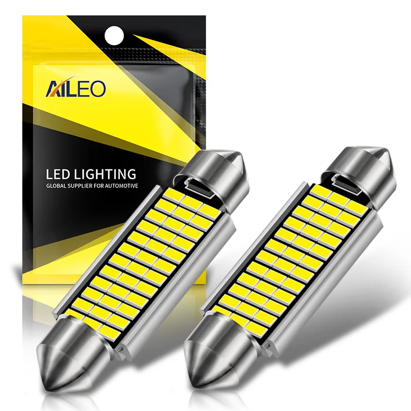 AILEO 2PCS C5W LED CANBUS 31mm 36mm 39mm 42mm C10W LED Bulb 4014 Chip 12V Reading Lamp Car Interior Light White 6000k Error Free
AILEO 2PCS C5W LED CANBUS 31mm 36mm 39mm 42mm C10W LED Bulb 4014 Chip 12V Reading Lamp Car Interior Light White 6000k Error Free