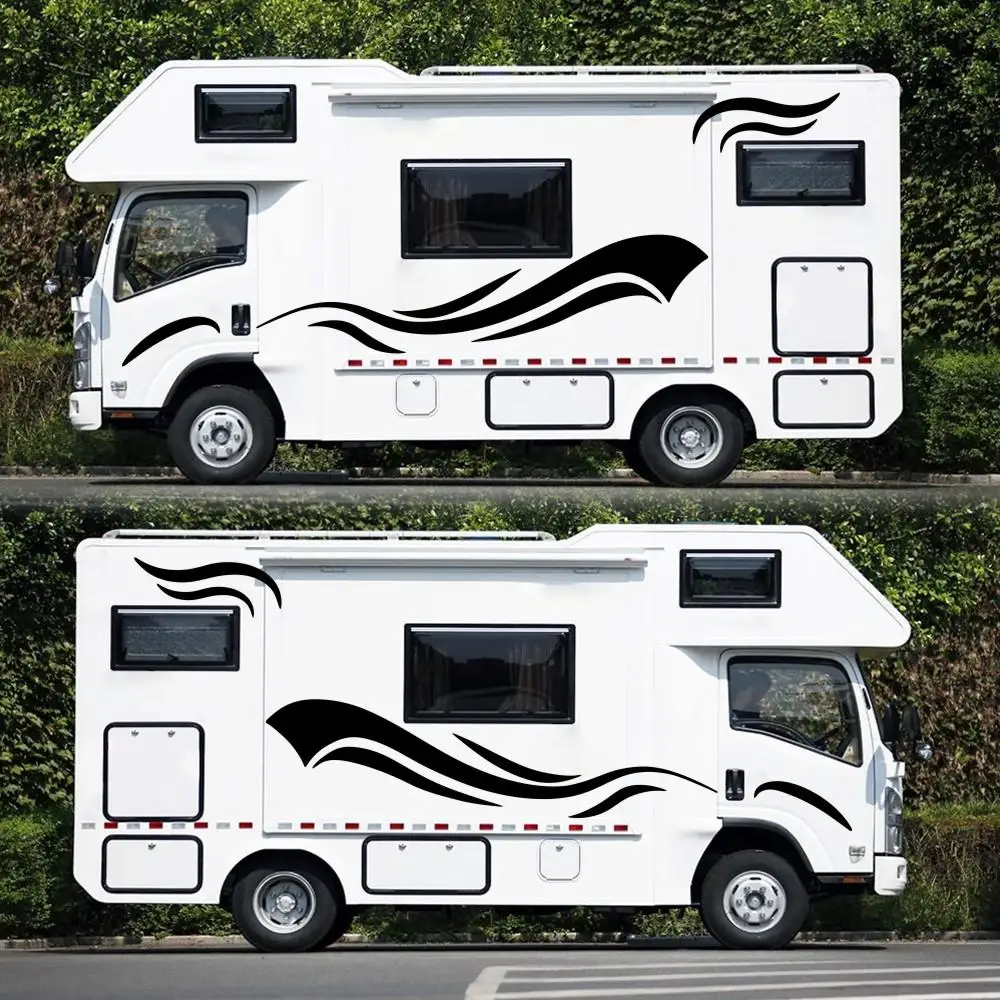 Universal Motorhome Stripes Camper Van Horsebox RV Sticker Caravan Decal Graphic SS5 Personality Automobile Car Stickers
Universal Motorhome Stripes Camper Van Horsebox RV Sticker Caravan Decal Graphic SS5 Personality Automobile Car Stickers