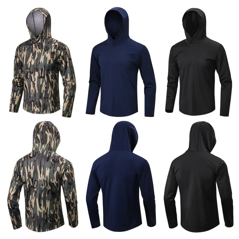 Men Summer Sports Hooded Tops Loose Breathable Long Sleeve Pullover For Running Fitness Exercises
Men Summer Sports Hooded Tops Loose Breathable Long Sleeve Pullover For Running Fitness Exercises