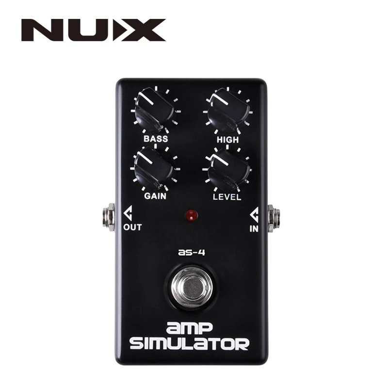 Педаль-симулятор для гитары NUX AS-4, черный, высококачественные гитарные детали и аксессуары
Педаль-симулятор для гитары NUX AS-4, черный, высококачественные гитарные детали и аксессуары
