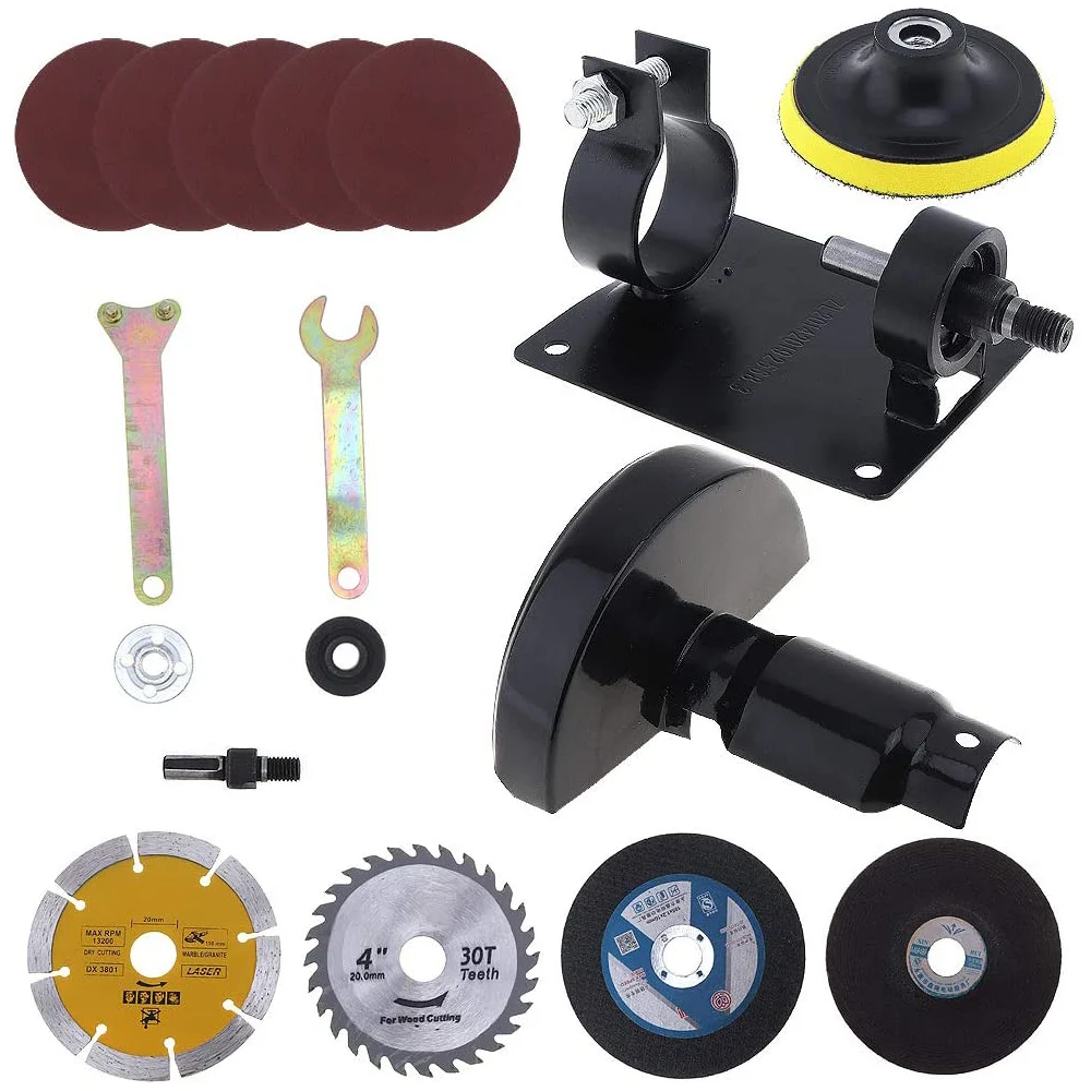 Electric Drill Cutting Seat Stand Holder Conversion Tool Set Sandpaper Cutting Seat Grinding Wheel Accessories Parts
Electric Drill Cutting Seat Stand Holder Conversion Tool Set Sandpaper Cutting Seat Grinding Wheel Accessories Parts