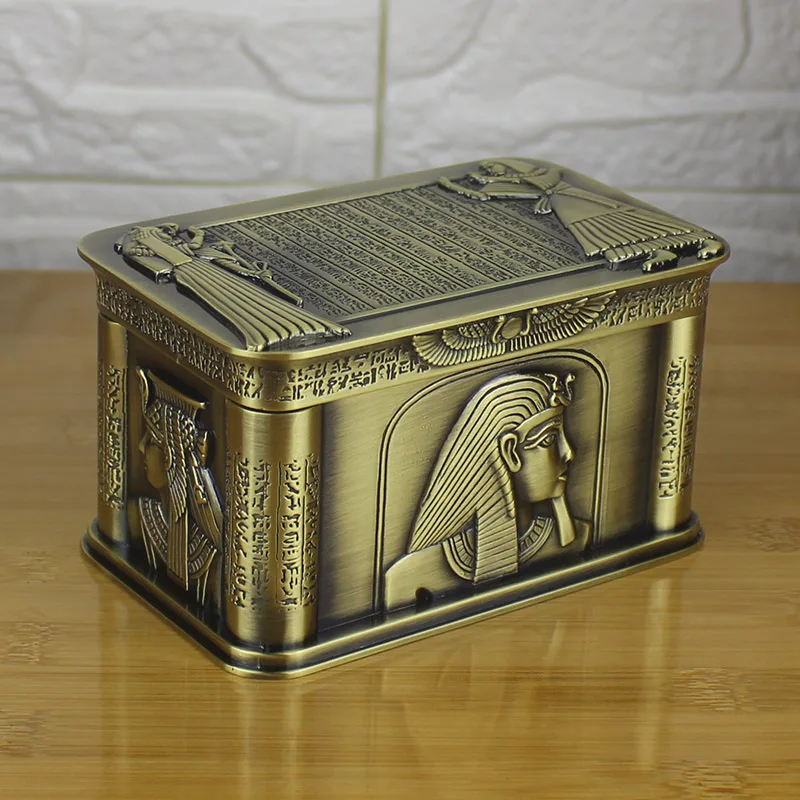 New! Vintage Egypt Pharaoh Jewelry Box Organizer Home Decor Metal Art Craft Necklace Bracelet Rings Gift Storage Case
New! Vintage Egypt Pharaoh Jewelry Box Organizer Home Decor Metal Art Craft Necklace Bracelet Rings Gift Storage Case