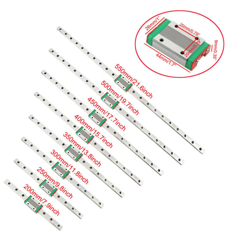 12mm Miniature Linear Slide Rail Guide + MGN12H Sliding Block For 3D Printer Miniature Guide Rail Linear Slider Bearing Steel
12mm Miniature Linear Slide Rail Guide + MGN12H Sliding Block For 3D Printer Miniature Guide Rail Linear Slider Bearing Steel
