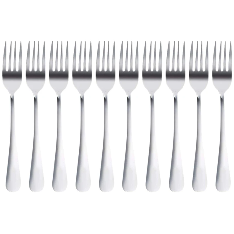 10 PCS Fork Table Stainless Steel Steak Fork Forks Cutlery Dinner Table, Fruit Salad, Steak-18.5cm Total Length
10 PCS Fork Table Stainless Steel Steak Fork Forks Cutlery Dinner Table, Fruit Salad, Steak-18.5cm Total Length