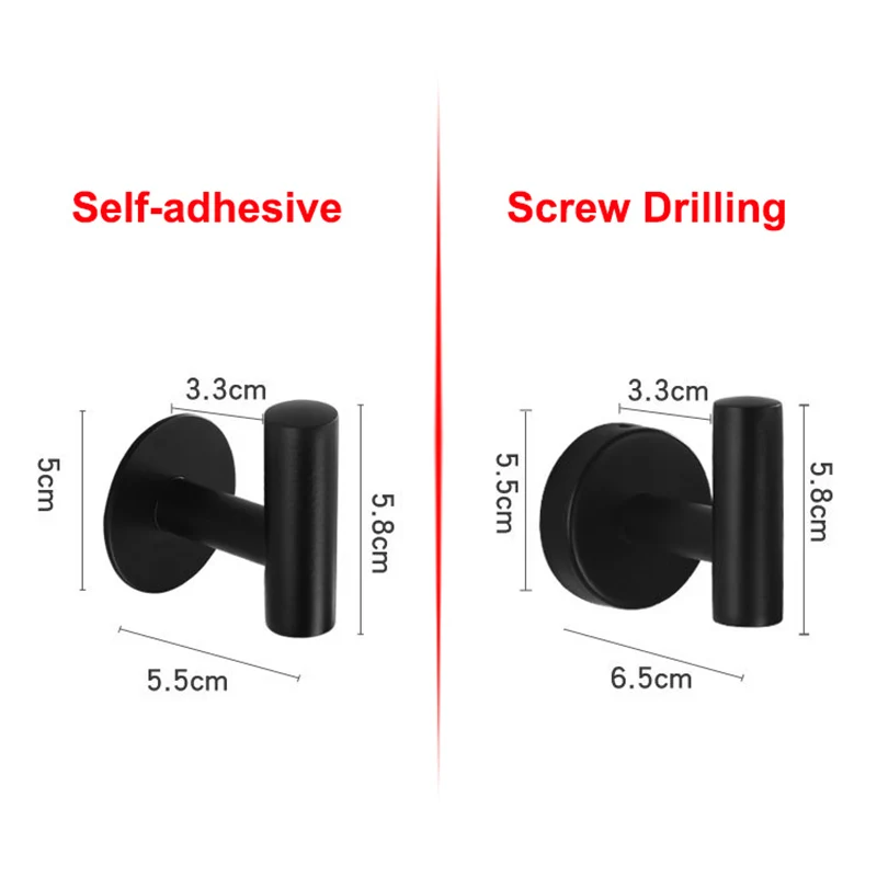Thick Stainless Steel Clothes Hanger Hook For Livingroom Kitchen Coat Robe Hat Bag Wall Hooks Bedroom Rack Self-adhesive Screw
Thick Stainless Steel Clothes Hanger Hook For Livingroom Kitchen Coat Robe Hat Bag Wall Hooks Bedroom Rack Self-adhesive Screw