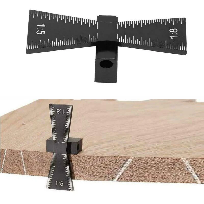 1pcs Dovetail Guide Aluminum Alloy Woodworking Dovetail Marker Wood Joints Gauge Tool 1:5, 1:8 Scale
1pcs Dovetail Guide Aluminum Alloy Woodworking Dovetail Marker Wood Joints Gauge Tool 1:5, 1:8 Scale