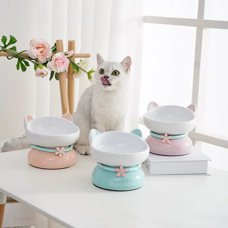 Meow Fairy Cat Products Ceramic Bowl Cute Cat Ear High Foot Cat Bowl Cat Food Bowl Tilt Cat Bowl Pet Ceramic Bowl
Meow Fairy Cat Products Ceramic Bowl Cute Cat Ear High Foot Cat Bowl Cat Food Bowl Tilt Cat Bowl Pet Ceramic Bowl