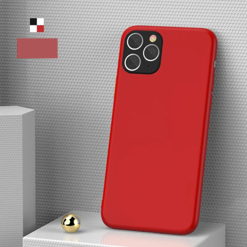 Матовый Силиконовый чехол для iPhone 11 Pro Max XR X XS 7 8 6 6s plus роскошная тонкая мягкая