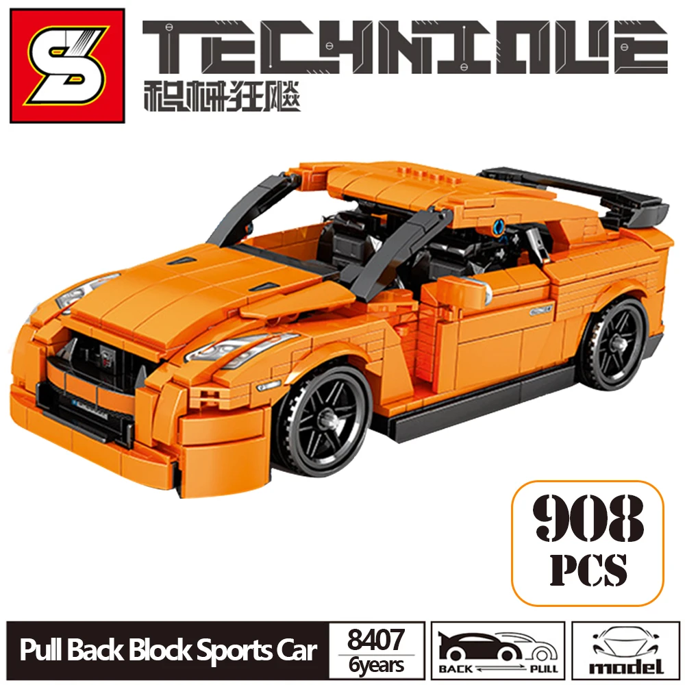 SY BLOCK Technical Super Racing Car Building Blocks Classic MOC Sports Pull Backs Vehicle Model Toys for Children New Year Gift
SY BLOCK Technical Super Racing Car Building Blocks Classic MOC Sports Pull Backs Vehicle Model Toys for Children New Year Gift
