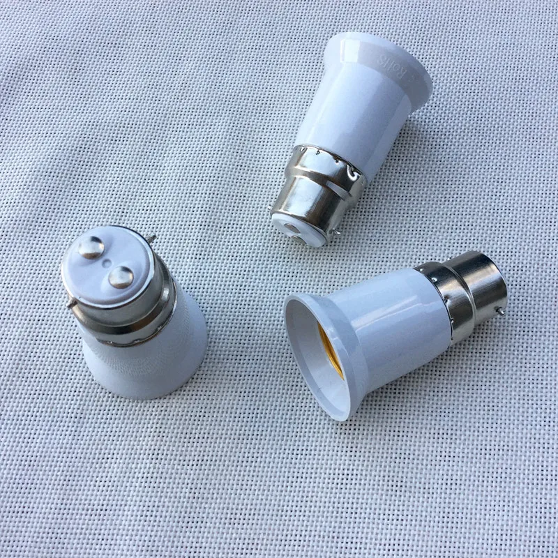 Lamp holder converter B22 to e27 outside b22 inside E27 bayonet to screw flame retardant lamp holder
Lamp holder converter B22 to e27 outside b22 inside E27 bayonet to screw flame retardant lamp holder