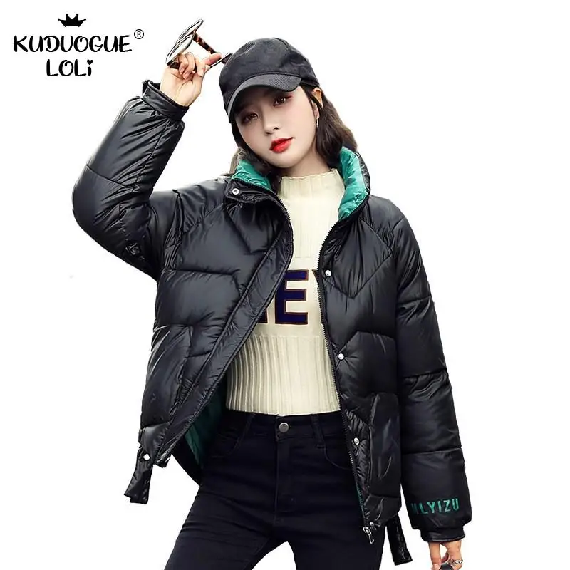 Korean Fashion Padded Jacket Women Puffer Coat New Style Polyester Fiber Students Wide-waisted Casual Bubble Parka Warm Winter
Korean Fashion Padded Jacket Women Puffer Coat New Style Polyester Fiber Students Wide-waisted Casual Bubble Parka Warm Winter