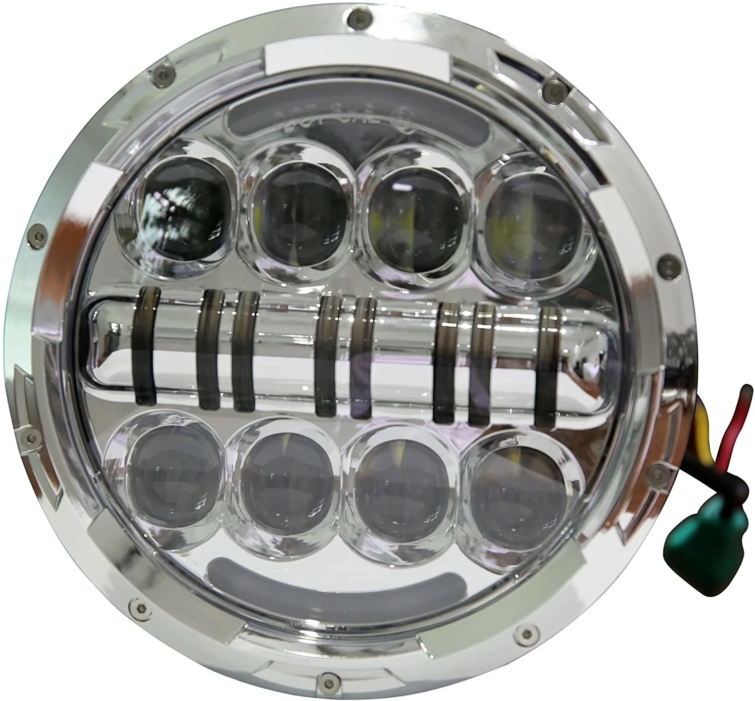 Wisamic 7 Inch 80w Motorcycle Led Headlight Angle Eyes with Amber Signal Halo Drl Halo Compatible with Street Glide Road King
Wisamic 7 Inch 80w Motorcycle Led Headlight Angle Eyes with Amber Signal Halo Drl Halo Compatible with Street Glide Road King