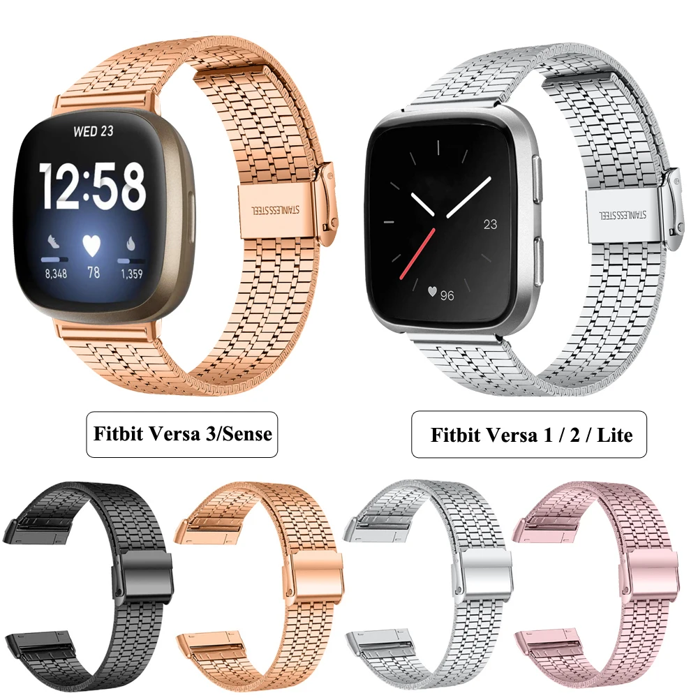 Metal Wrist Band For Fitbit Versa 1/2/Lite Replacement Stainless Steel Watch Bracelet For Fitbit Versa 3/Sense Strap
Metal Wrist Band For Fitbit Versa 1/2/Lite Replacement Stainless Steel Watch Bracelet For Fitbit Versa 3/Sense Strap