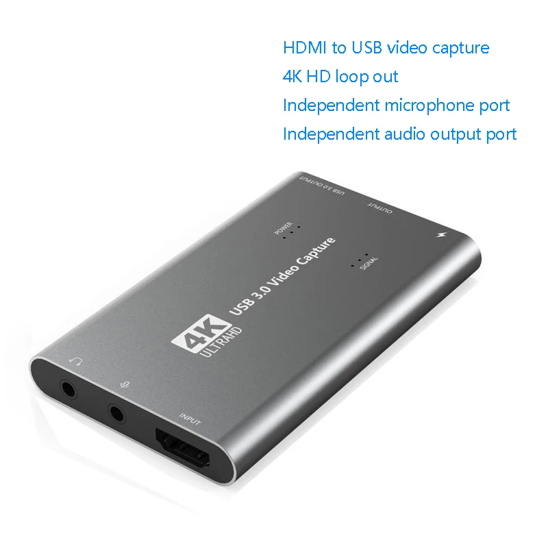 4K Video Capture Card USB 3.0 HDMI to USB Game Capture Card for Live Broadcasts Video Recording and More
4K Video Capture Card USB 3.0 HDMI to USB Game Capture Card for Live Broadcasts Video Recording and More