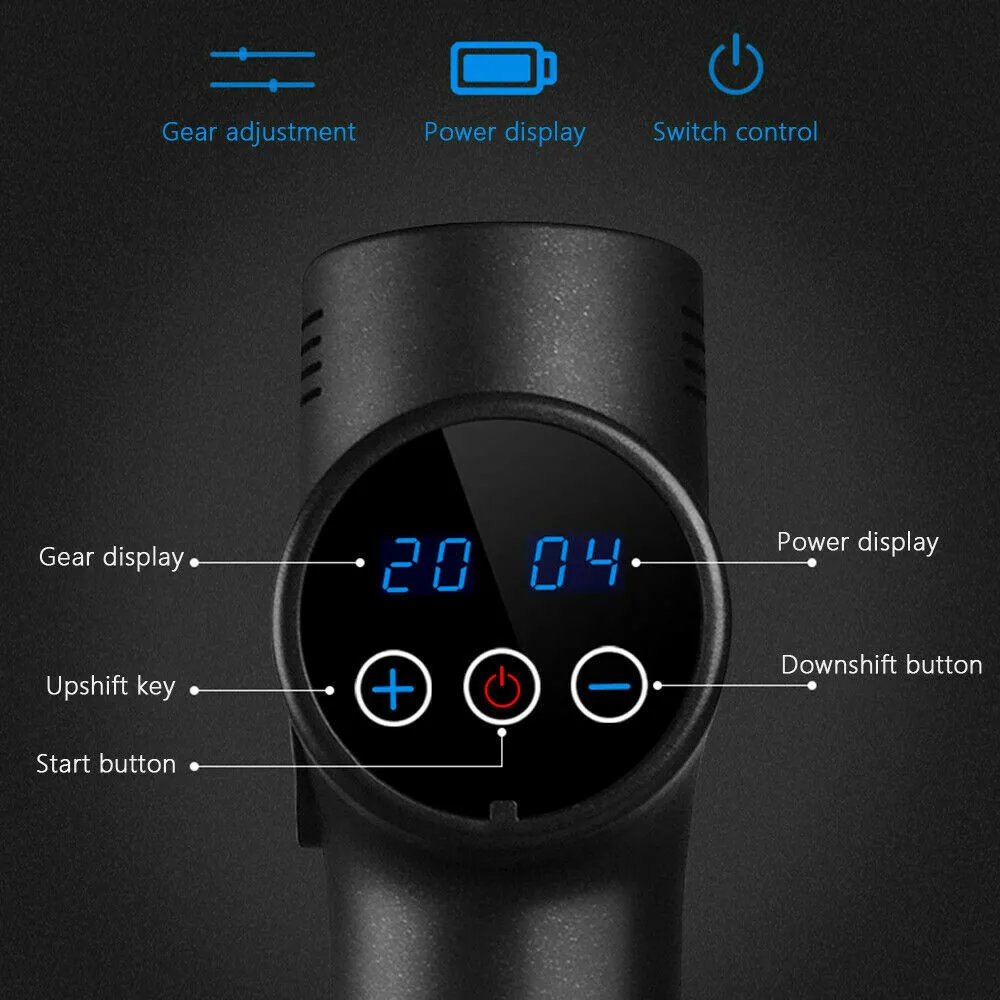6 Heads Lcd Massage Gun Percussion Massager Muscle Relaxing Therapy Deep Tissue Body Head Massager For Neck And Back Relaxer
6 Heads Lcd Massage Gun Percussion Massager Muscle Relaxing Therapy Deep Tissue Body Head Massager For Neck And Back Relaxer