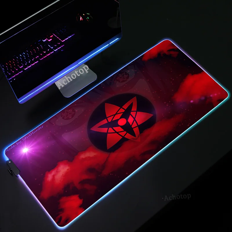 Anime Sharingan Rinnegan Eyes RGB Mouse Pad Laptop Computer Mousepad LED 900X400mm Large Mouse Pad Gamer Slipmat Keyboards Mat
Anime Sharingan Rinnegan Eyes RGB Mouse Pad Laptop Computer Mousepad LED 900X400mm Large Mouse Pad Gamer Slipmat Keyboards Mat