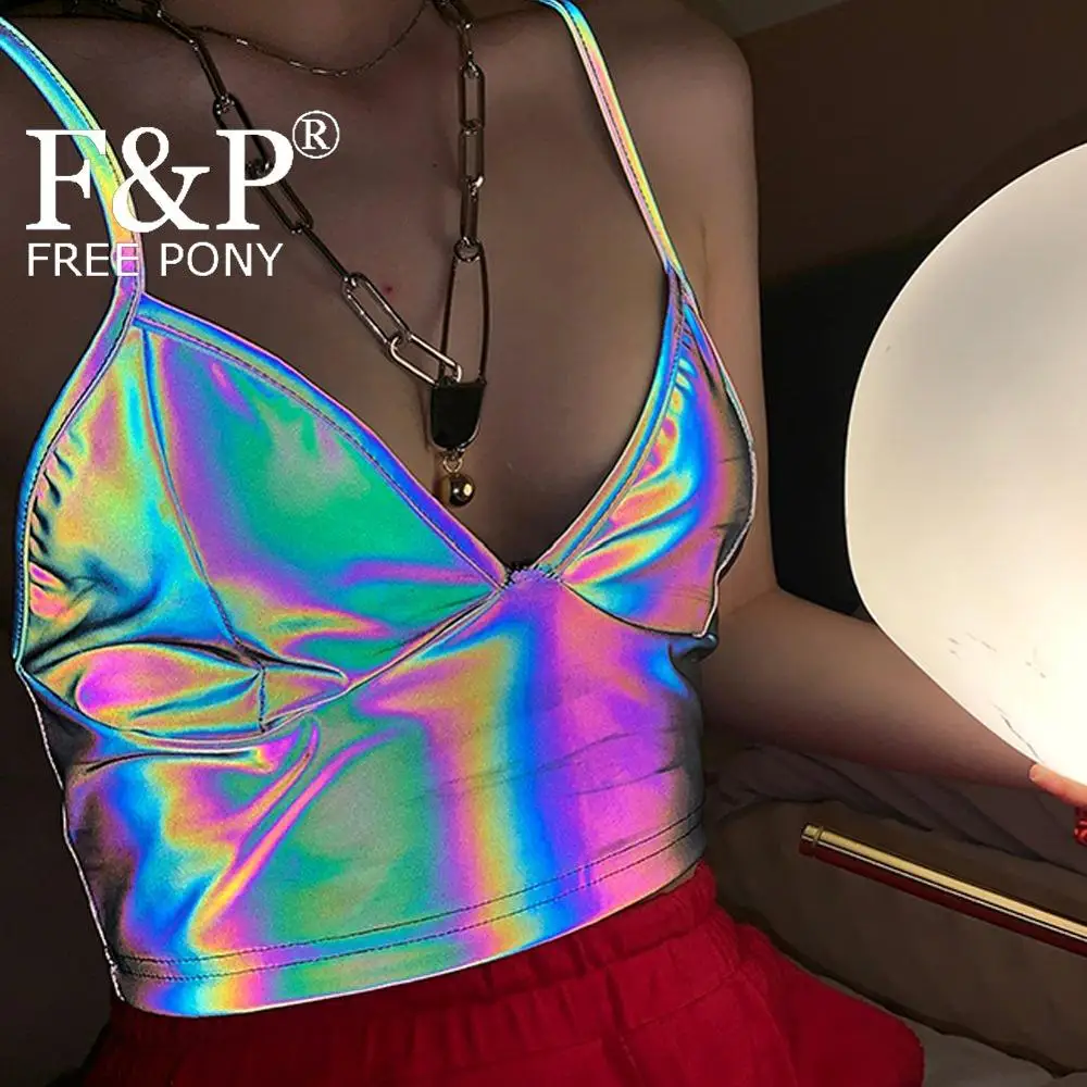 Holographic Reflective Rainbow Dancer Rave Tank Crop Top Vest Burning Man Festival Carnival Costume Gogo Pole Dance Wear Clothes
Holographic Reflective Rainbow Dancer Rave Tank Crop Top Vest Burning Man Festival Carnival Costume Gogo Pole Dance Wear Clothes