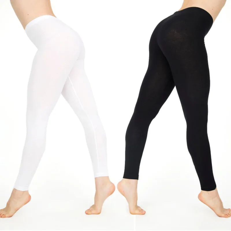 New Womens Casual Ankle-length Leggings Elastic Waist Cotton Female Women Clothing Plus Size 2XL | Женская одежда