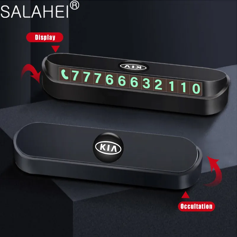1PC Temporary Parking Card Phone Number Card Plate Telephone Number For KIA Cerato Sportage R K2 K3 K5 Ceed Sorento Cerato
1PC Temporary Parking Card Phone Number Card Plate Telephone Number For KIA Cerato Sportage R K2 K3 K5 Ceed Sorento Cerato