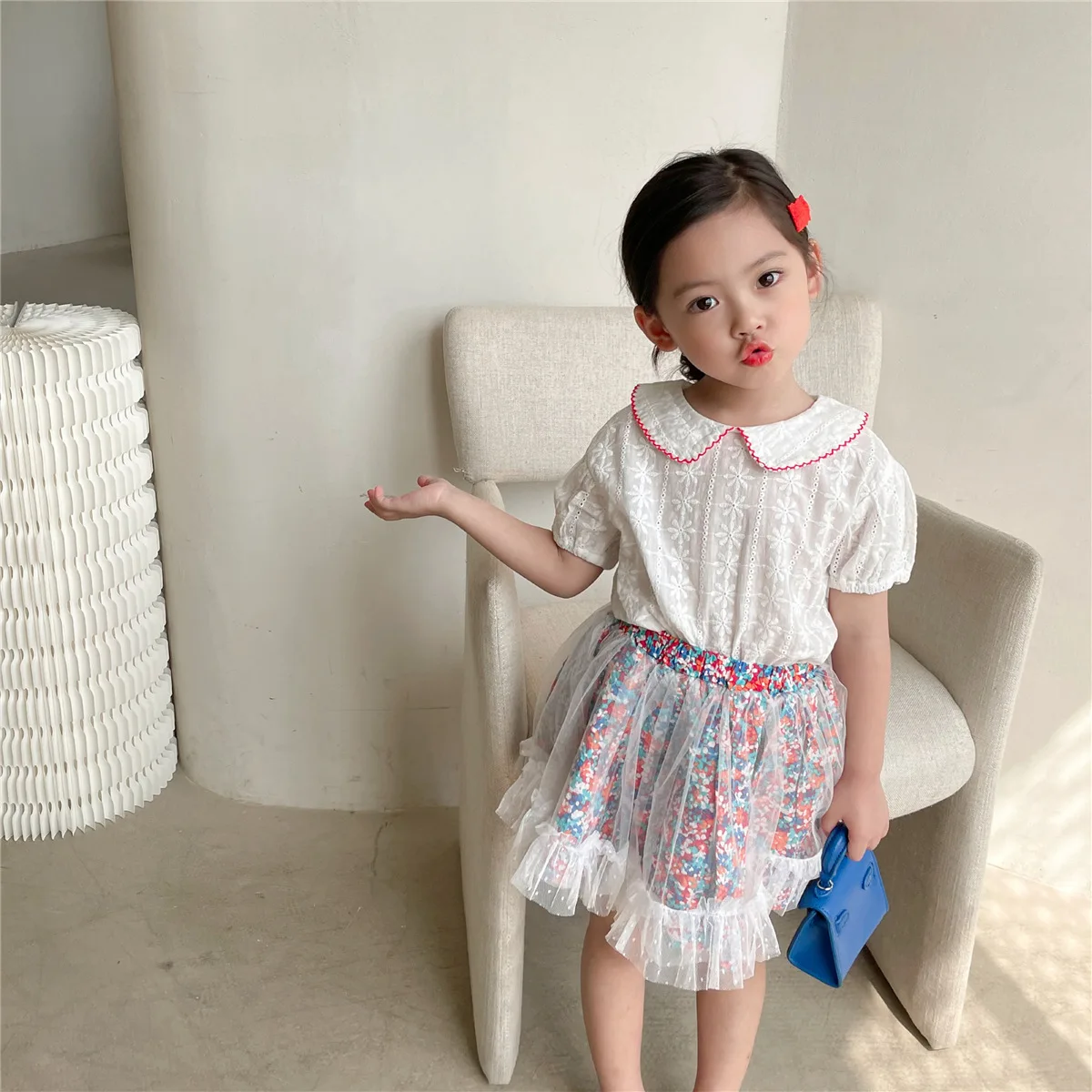 2-7T Toddler Kid Baby Girl Flower Clothes Set Summer White Lace Top Floral Skirts Dress set Elegant Cute Sweet Outfit
2-7T Toddler Kid Baby Girl Flower Clothes Set Summer White Lace Top Floral Skirts Dress set Elegant Cute Sweet Outfit