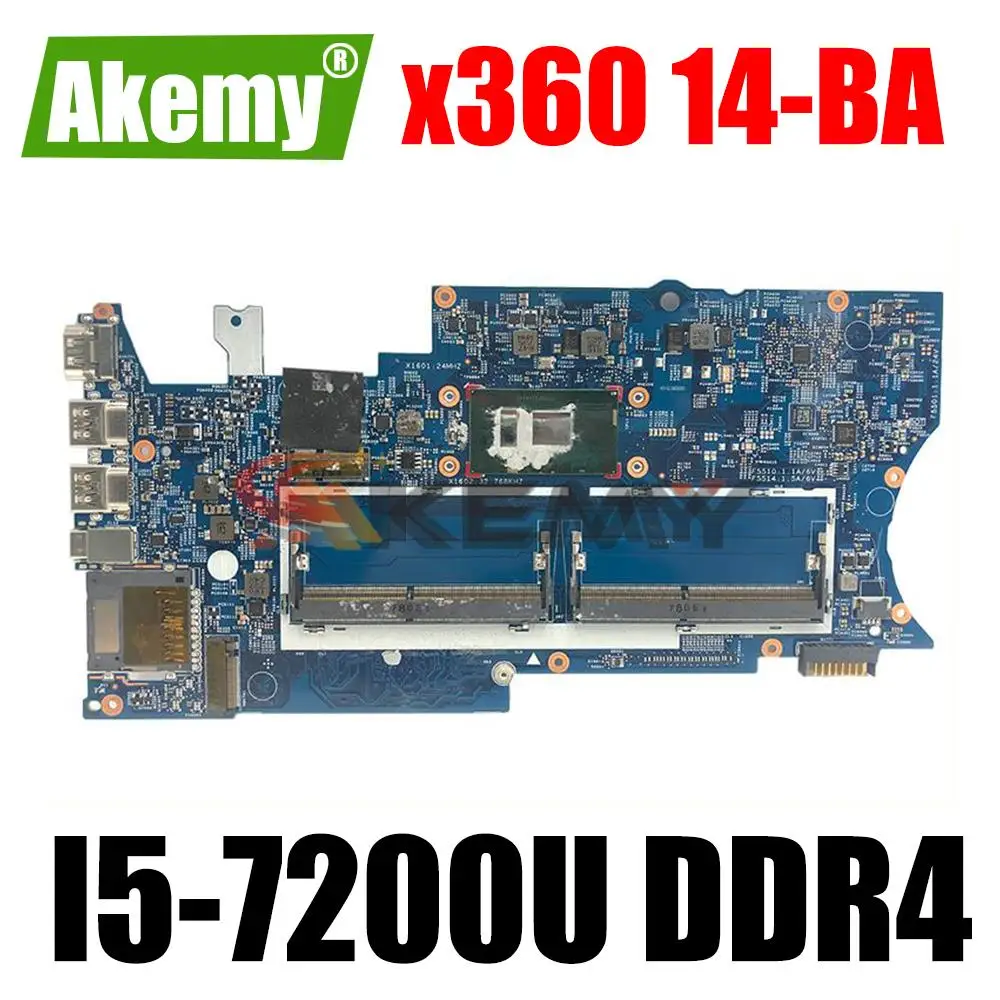 923690-601 para HP Pavilion x360 14-BA материнская плата для ноутбука CPU: I5-7200U DDR4 16872-2 448.0C204 0021 100% ТЕСТ ОК
923690-601 para HP Pavilion x360 14-BA материнская плата для ноутбука CPU: I5-7200U DDR4 16872-2 448.0C204 0021 100% ТЕСТ ОК
