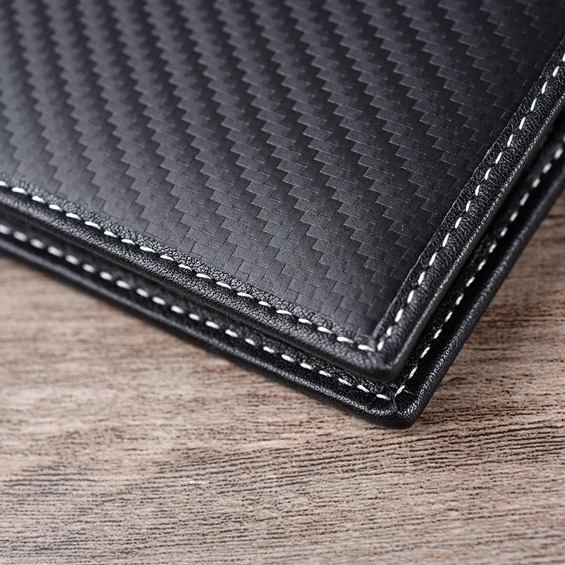JINBAOLAI Carbon Fiber Leather Men's Women Wallet Antinetic Cowhide Wallet Leather Wallet Men's Wallet Black
JINBAOLAI Carbon Fiber Leather Men's Women Wallet Antinetic Cowhide Wallet Leather Wallet Men's Wallet Black