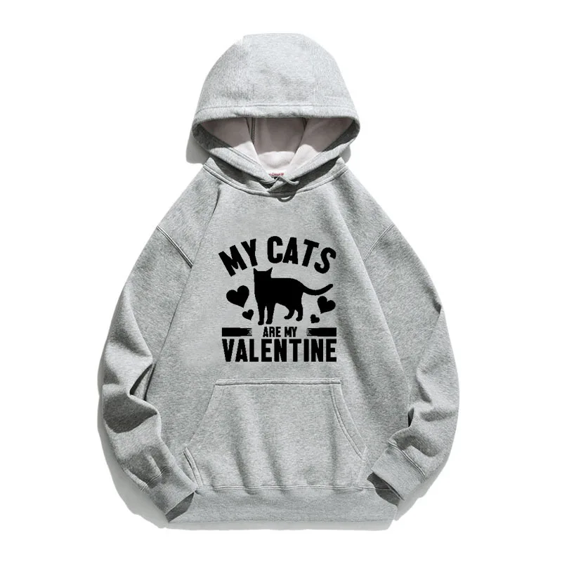 Women Hoodie My Cats Are My Valentine Printed Hoodies Women Fleece Long Sleeve Loose Sweatshirt with Hat Girls Pullovers Winter
Women Hoodie My Cats Are My Valentine Printed Hoodies Women Fleece Long Sleeve Loose Sweatshirt with Hat Girls Pullovers Winter